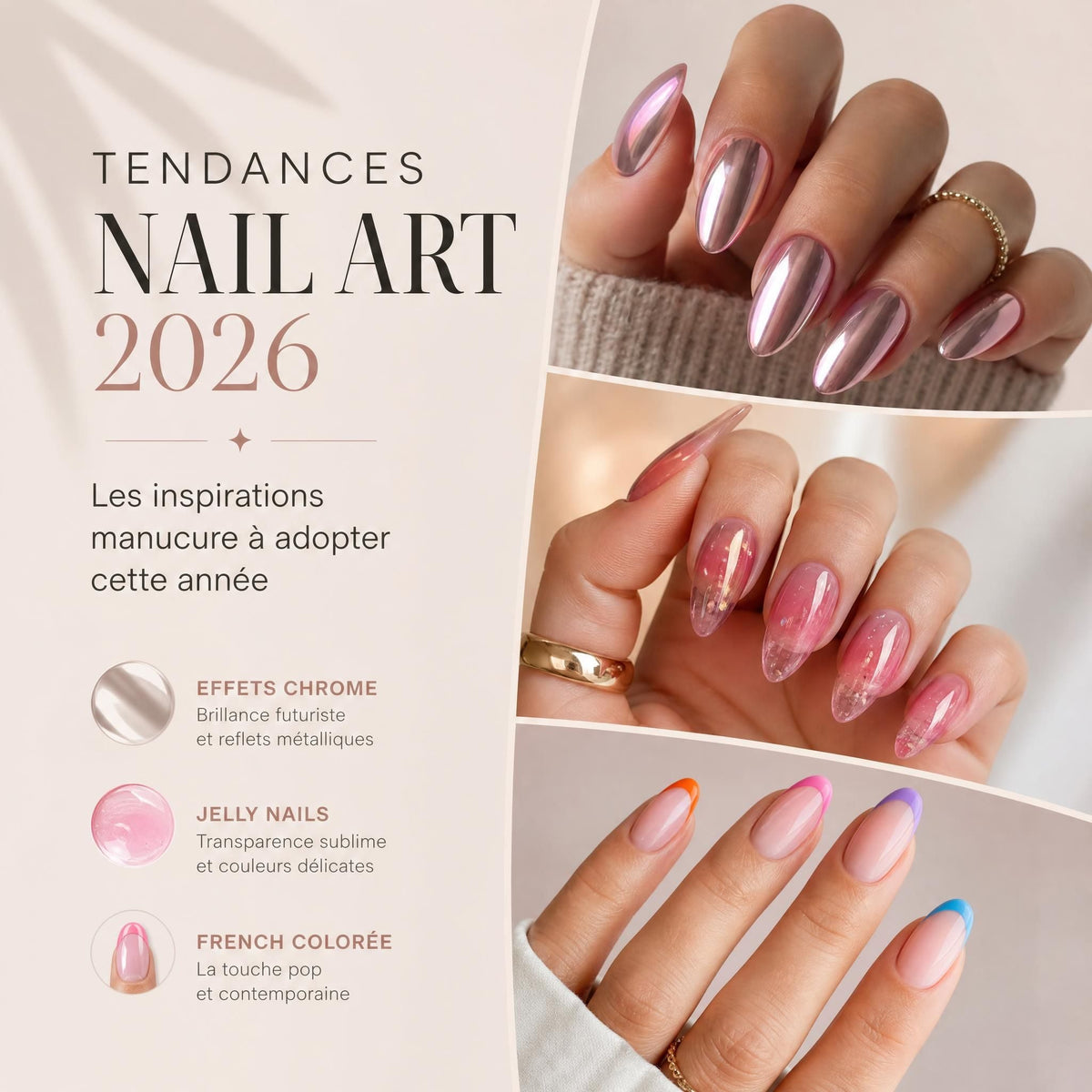 Tendances nail art 2026 : le guide complet des manucures professionnelles de l'année
