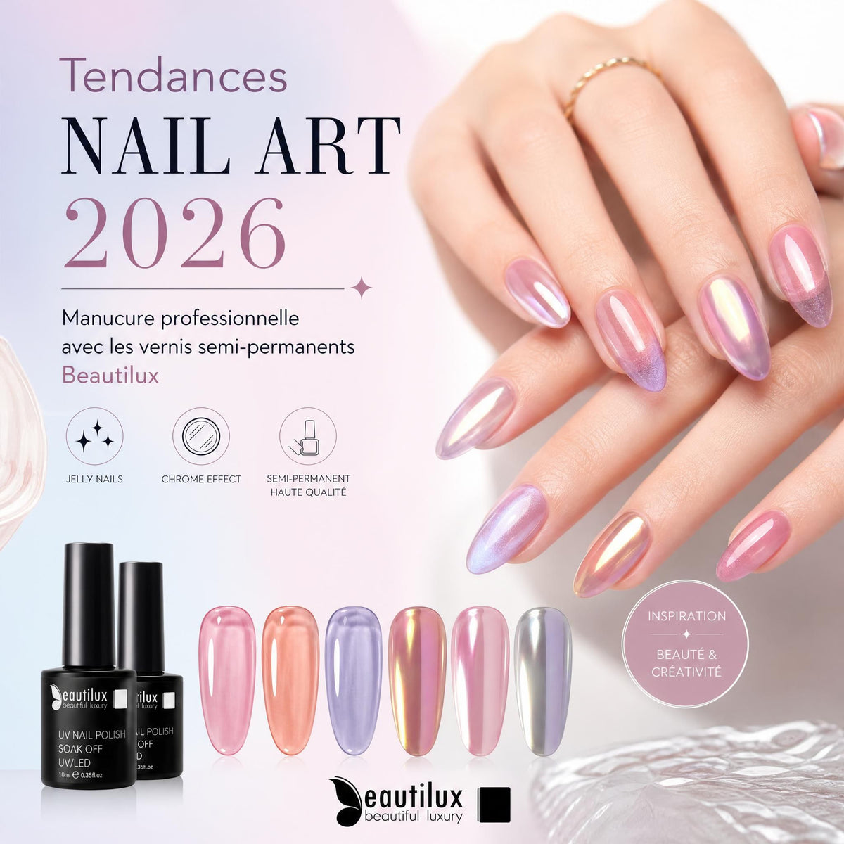 Tendances nail art 2026 : le guide complet de la manucure professionnelle avec beautilux Image