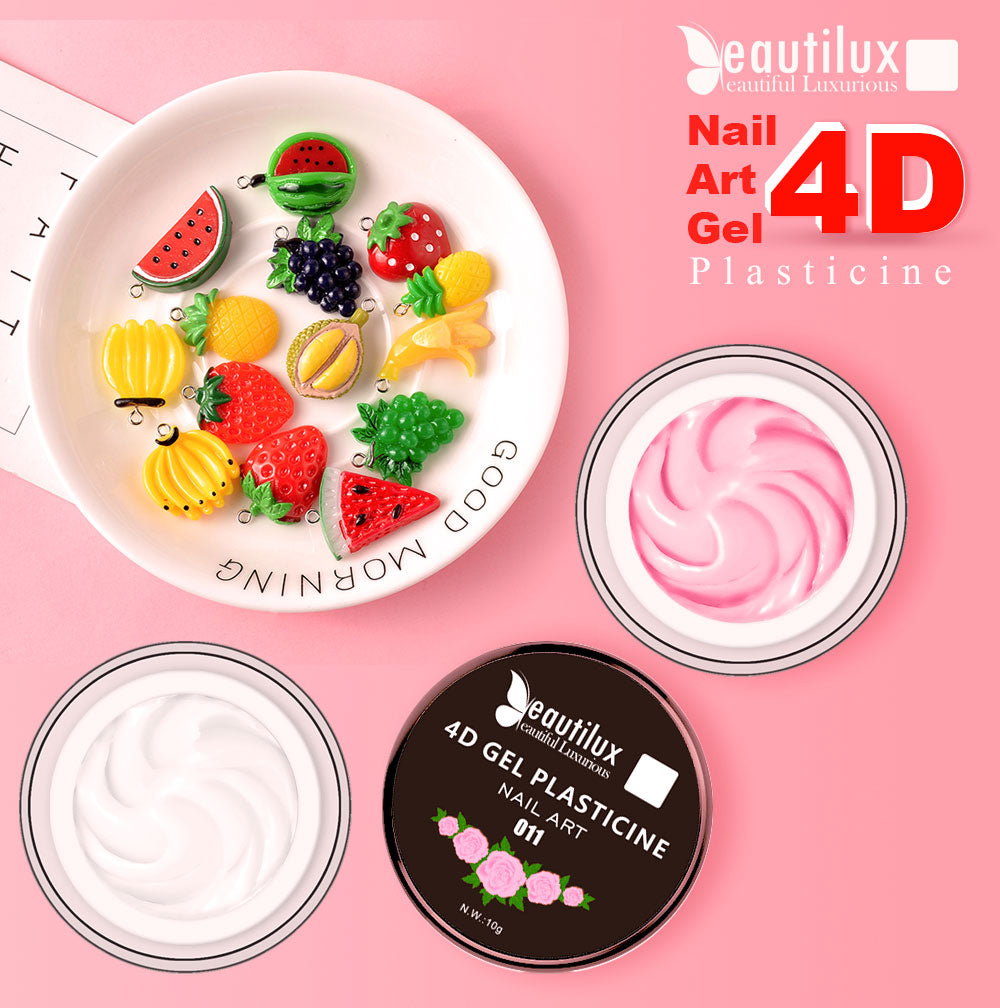 Plasticine Gel 4D nail art Image