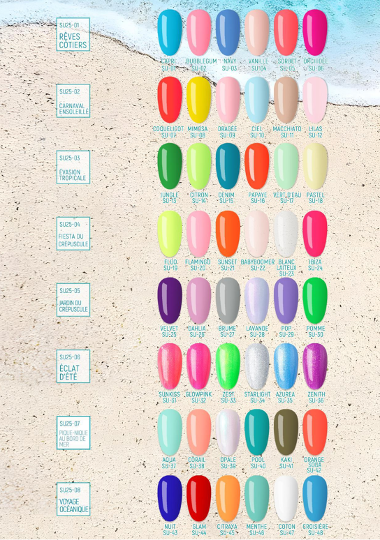 Vernis Semi-Permanent Collection été – Beautilux | 48 Teintes Estivale Image