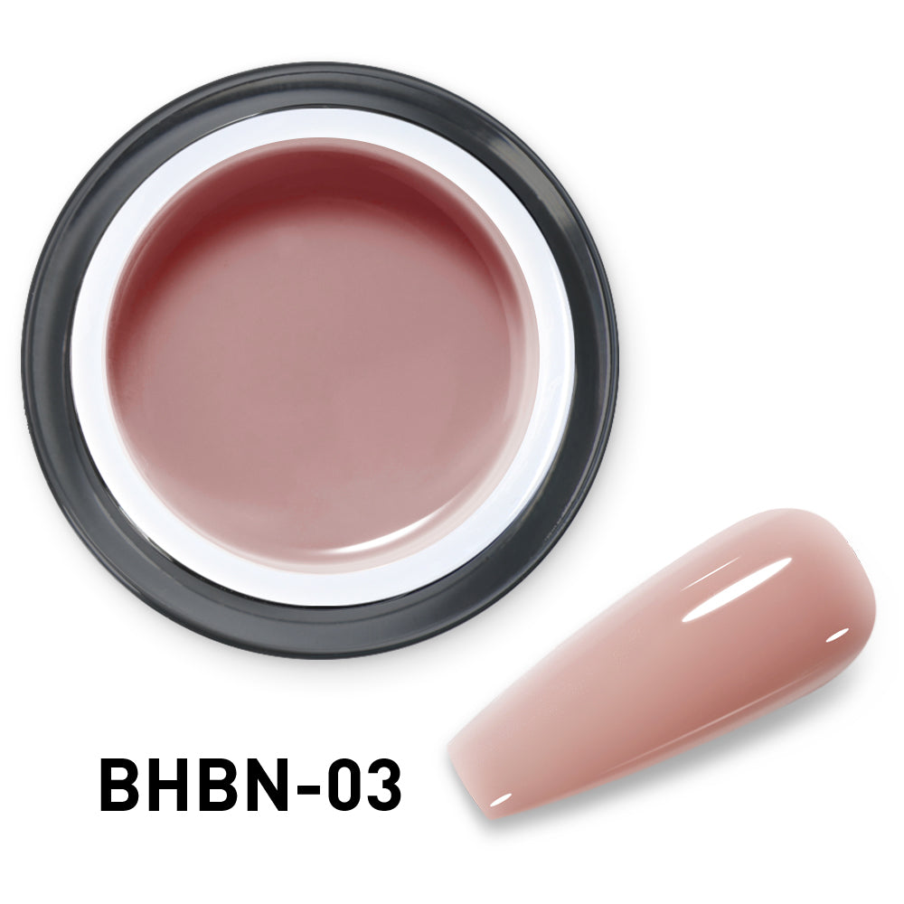 Gel de construction dur Beautilux BHBN55-03 Nude Beige Rosé 55g — Hard Gel Coloré UV/LED Soak Off Extension Ongles Professionnel Image