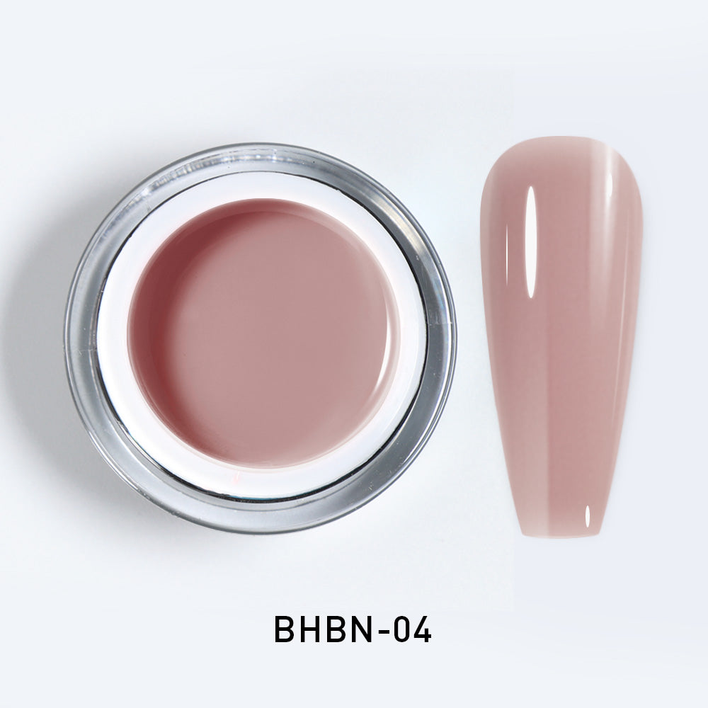 Gel de construction dur Beautilux BHBN-04 Nude Taupe Rosé 10g — Hard Gel Coloré UV/LED Soak Off Extension Ongles Professionnel Image