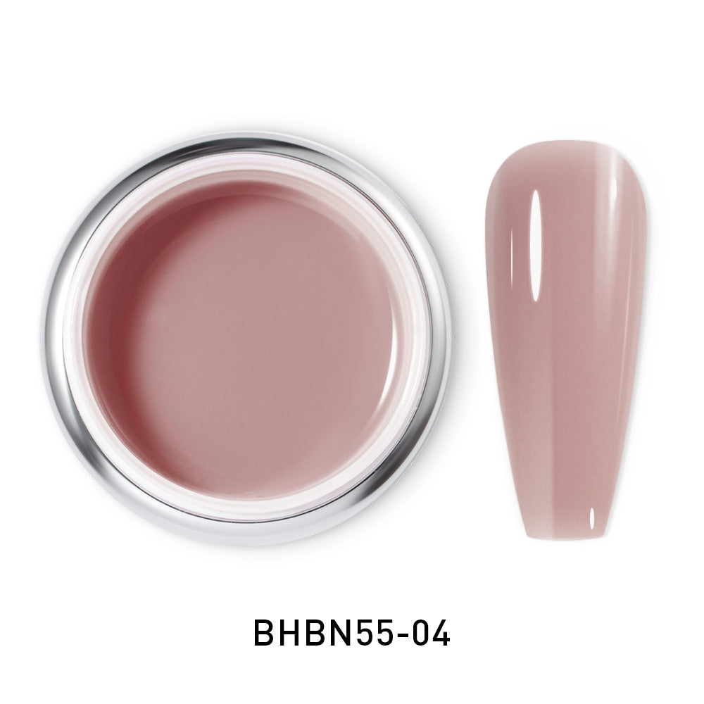 Gel de Construction Beautilux BHBN55-04 | Nude Taupe Rosé | Hard Gel UV/LED 55g