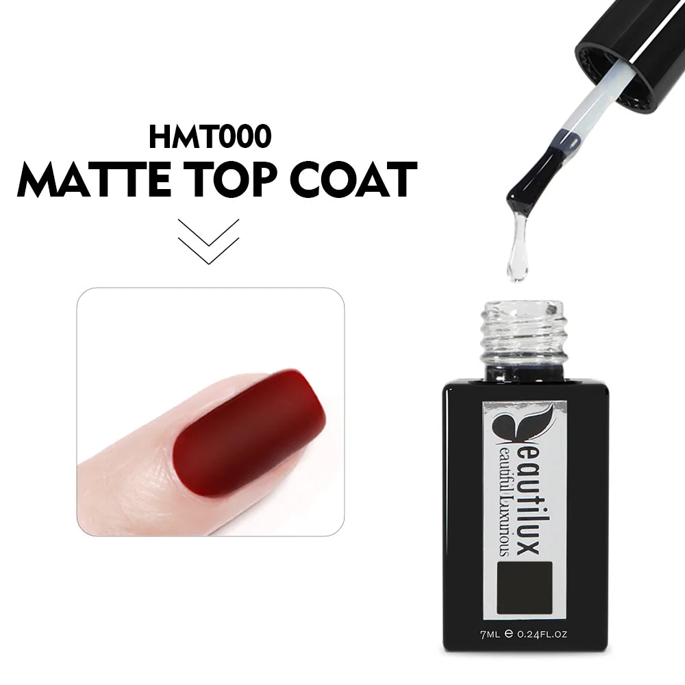 Beautilux MATTE TOP NO WIPE(VELVET) — 7ml | HMT000 - HMT000 Image