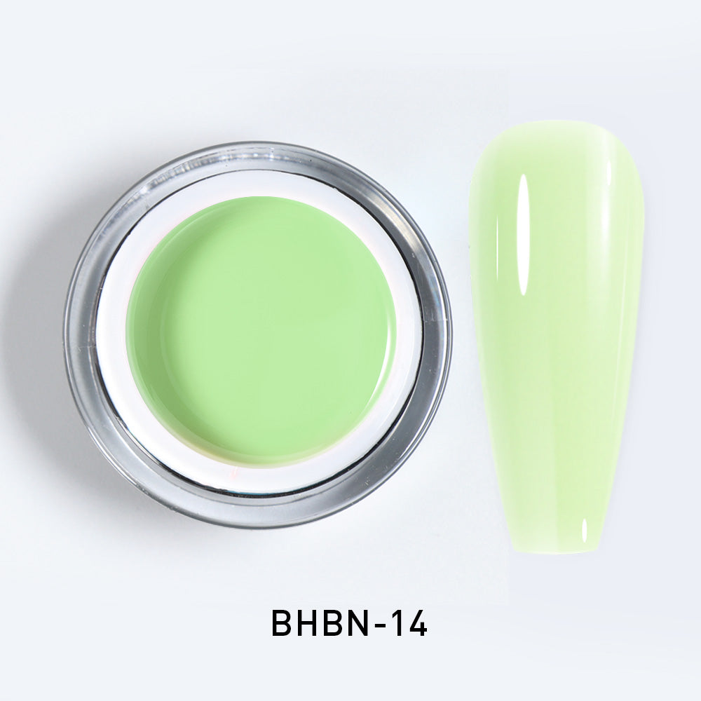 Gel de Construction auto-égalisant Beautilux BHBN-14 | Vert Lime Pastel | Hard Gel UV/LED Soak Off 10g Bild
