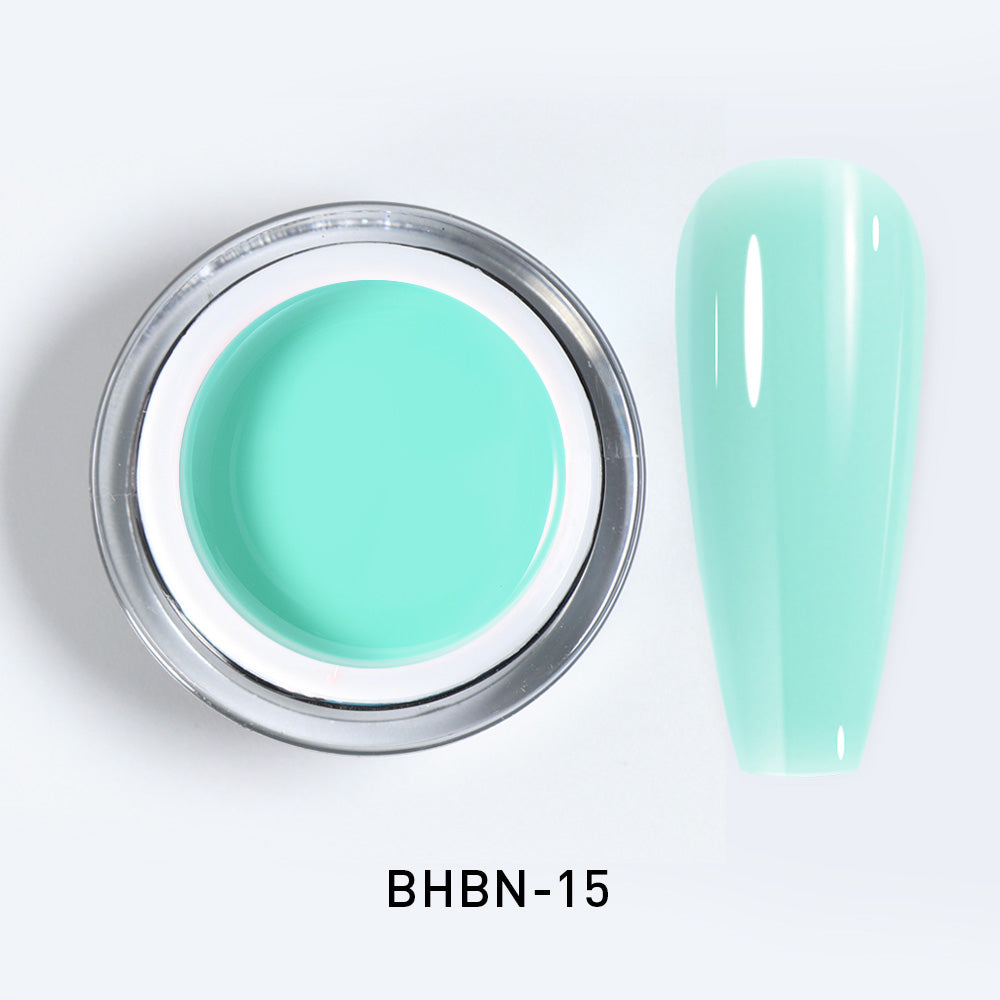 Gel de Construction auto-égalisant Beautilux BHBN-15 | Menthe Turquoise | Hard Gel UV/LED Soak Off 10g Image