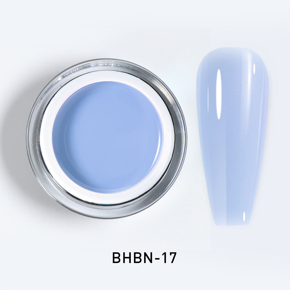 Gel de construction dur Beautilux BHBN-17 Bleu Lavande Doux 10g — Hard Gel Coloré UV/LED Soak Off Extension Ongles Professionnel Image