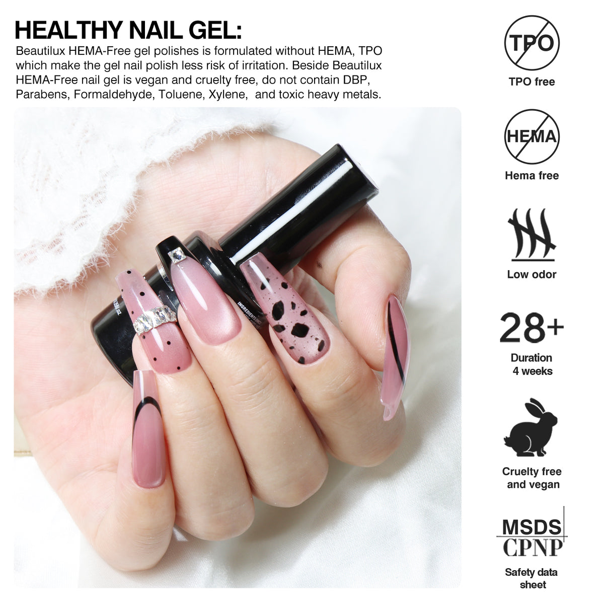 MC26-02 Kit de 6 Vernis Semi-Permanent Cat eye Rose Printemps 10Ml MC  Tenue 28 Jours | Beautilux