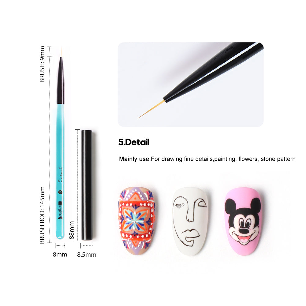 Pinceaux Nail Art Professionnels Beautilux