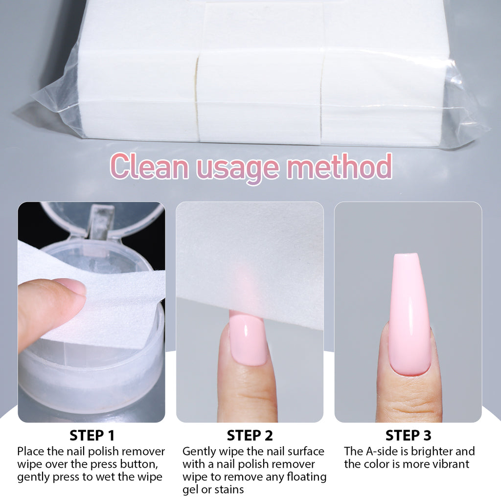 XJM-1000 Beautilux Lint-Free Nail Wipes 1000pcs