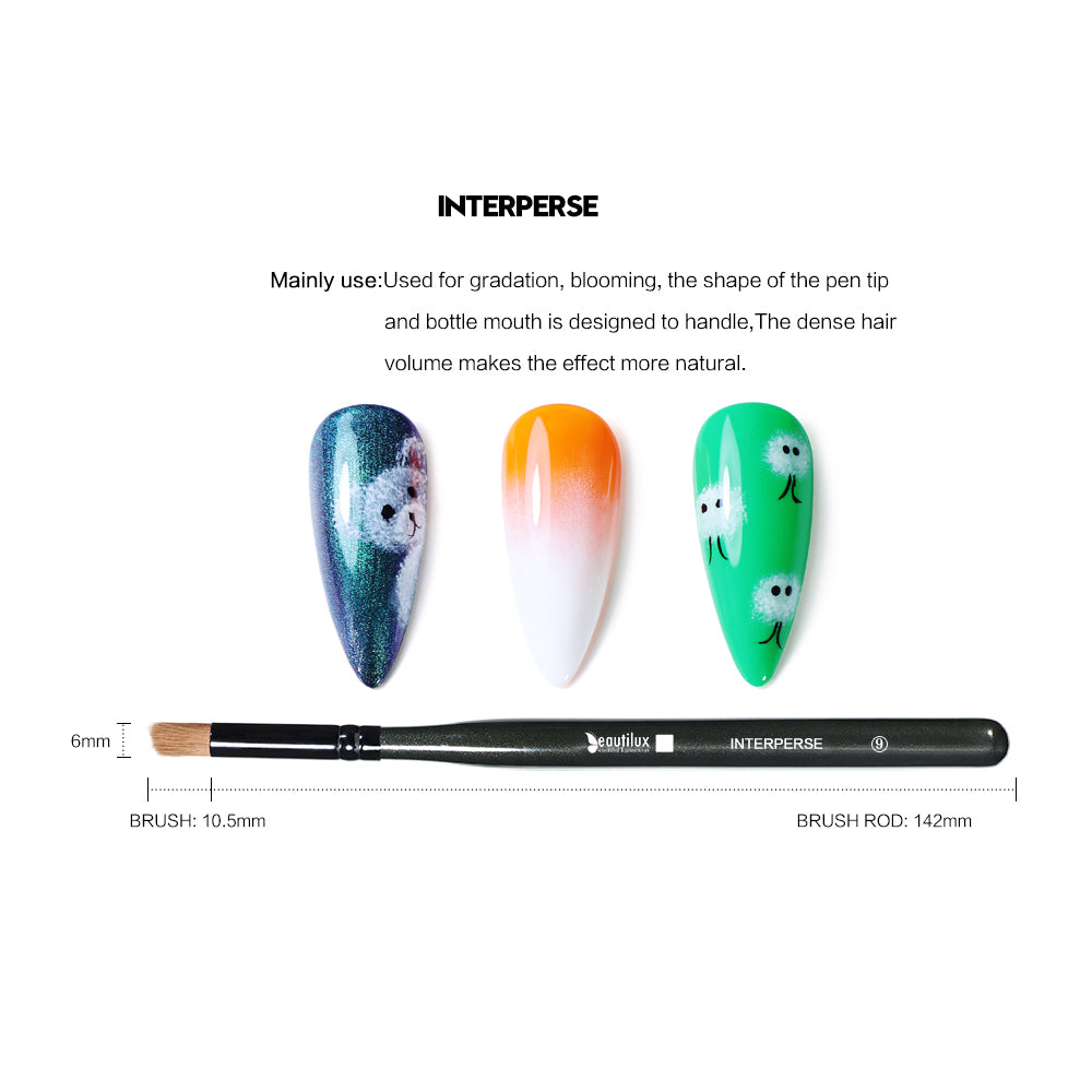 Beautilux WOODEN HANDLE NAIL BRUSH — INTERPERSE | NB-09 - NB-09 Image