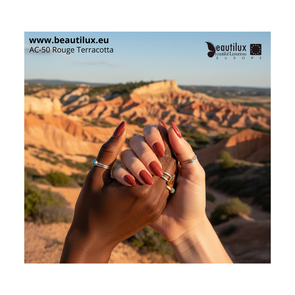 Nuancier vernis gel rouge terracotta AC-50 Beautilux