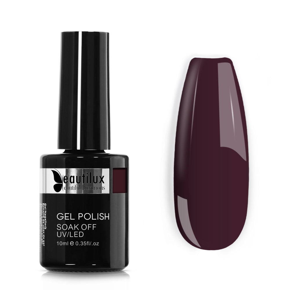 Vernis Semi-Permanent Aubergine Velours AC-58 | Tenue 21 Jours | Beautilux