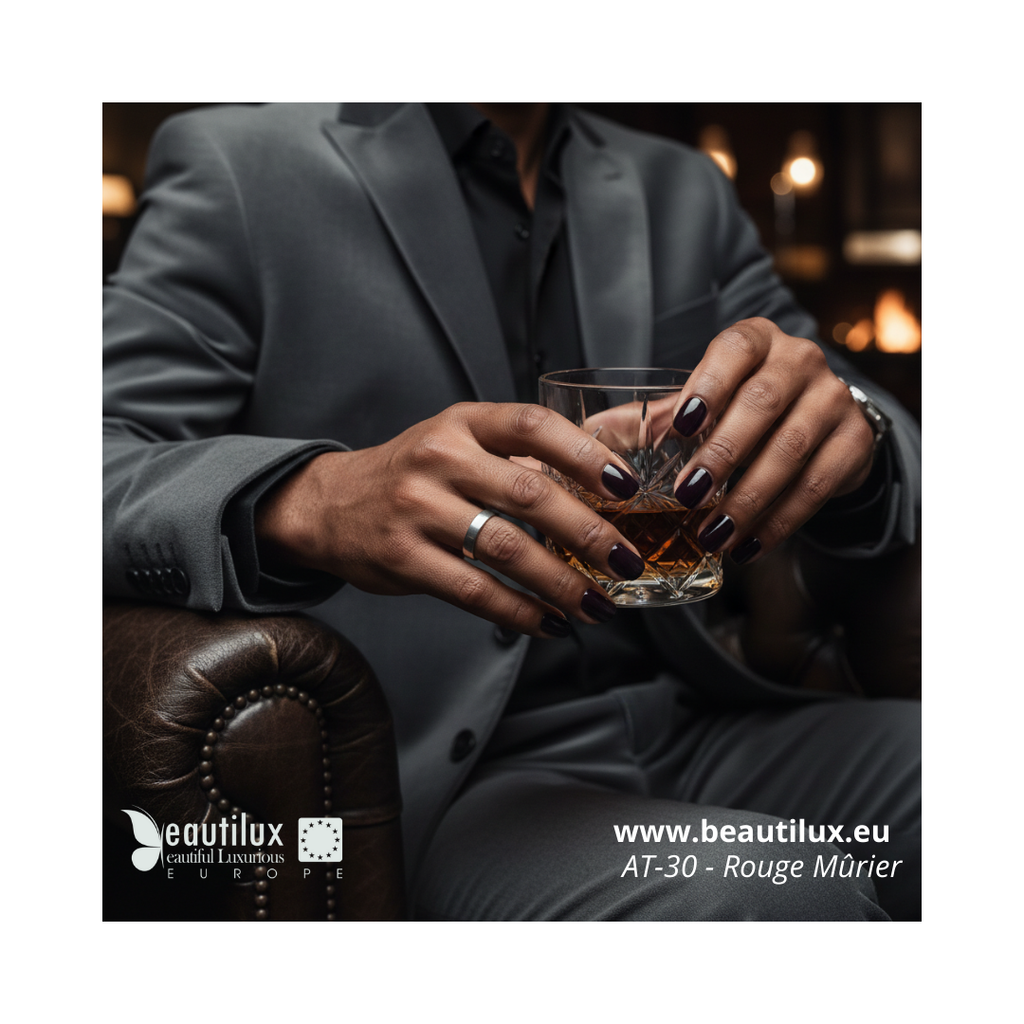 Application vernis rouge mûrier AT-30
