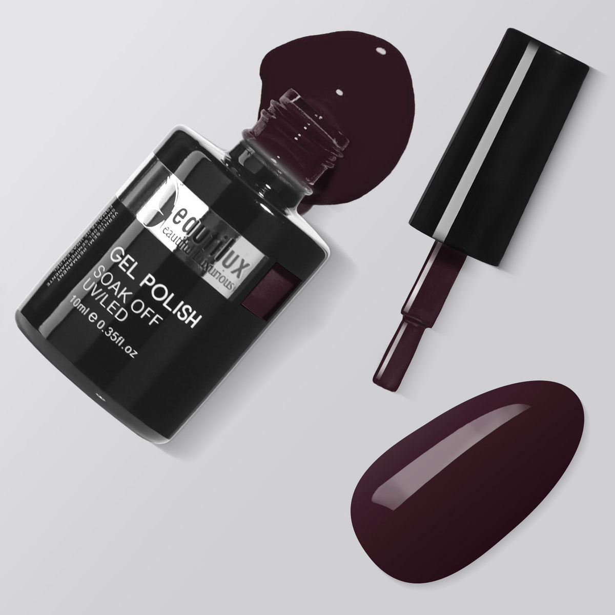 Flacon vernis Beautilux AT-30 Rouge Mûrier 10ml
