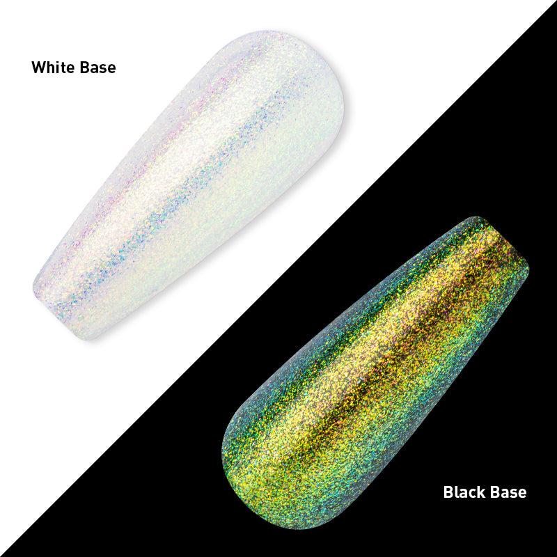 Vernis Semi-Permanent Aurora Vert Or Holographique – AU-05 | Beautilux 10ml – Tenue 3 Semaines