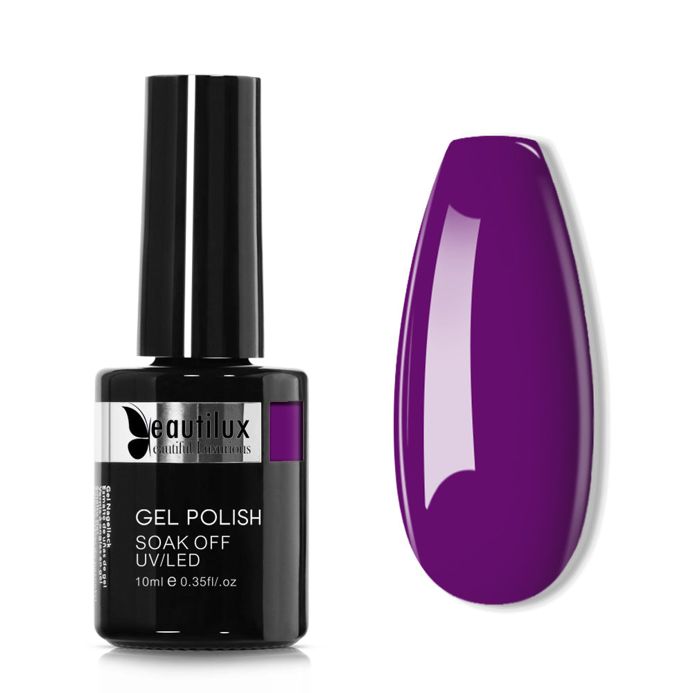 Vernis semi-permanent Violet Pourpre B-021 Beautilux 10ml Image