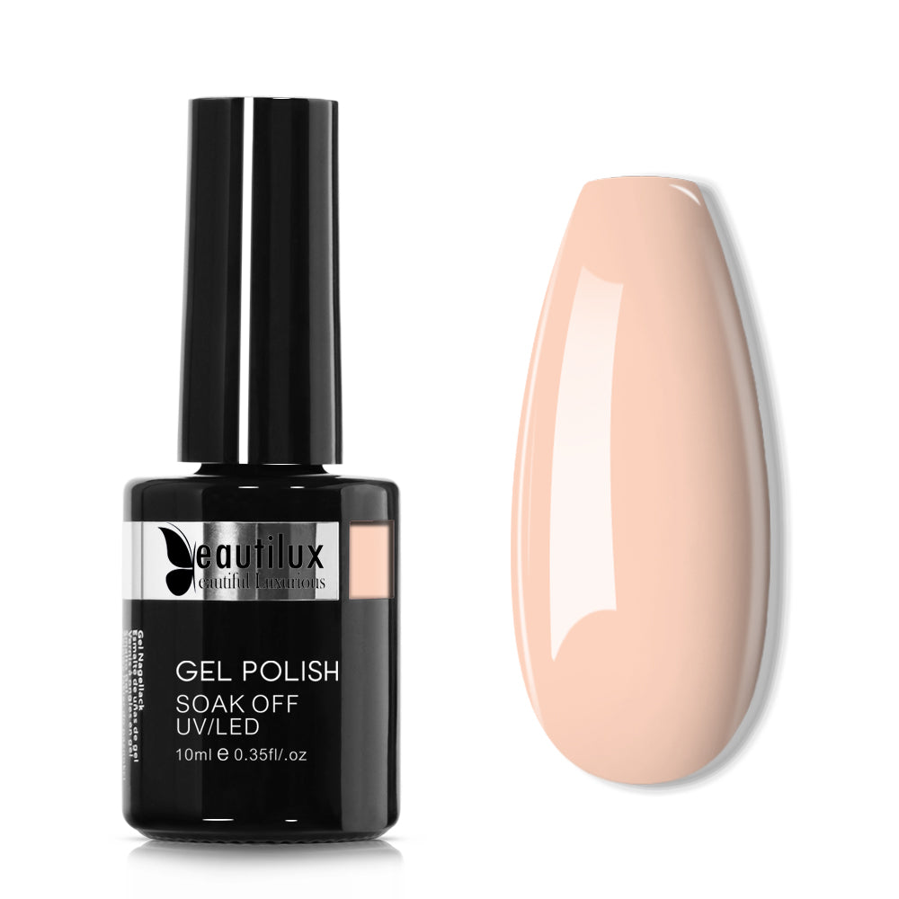 Vernis Semi-Permanent Nude Pêche Pâle B-119 | Tenue 21 Jours | Beautilux