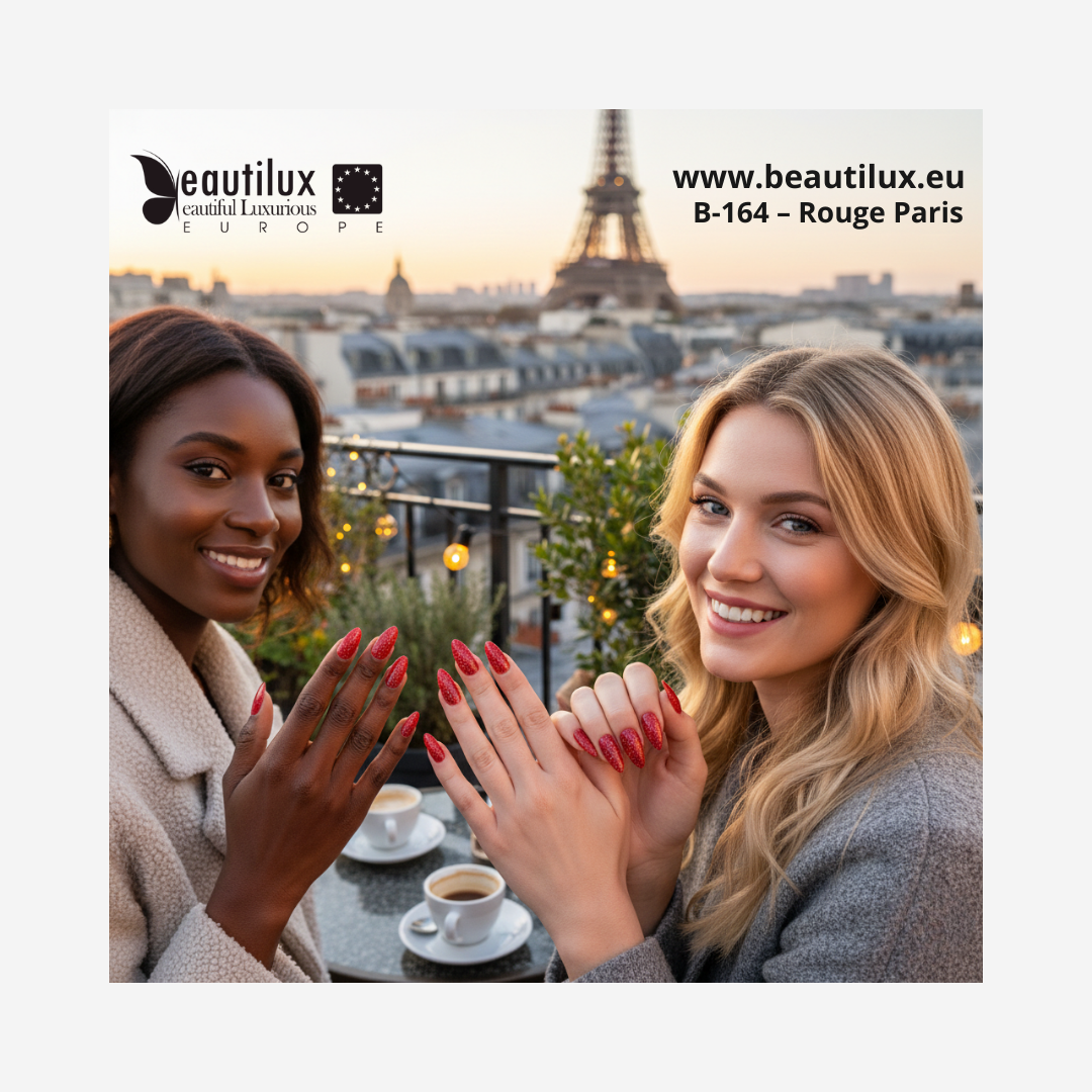 Vernis Semi-Permanent Rouge Paris – B-164 | Beautilux 10ml - Tenue 3 Semaines