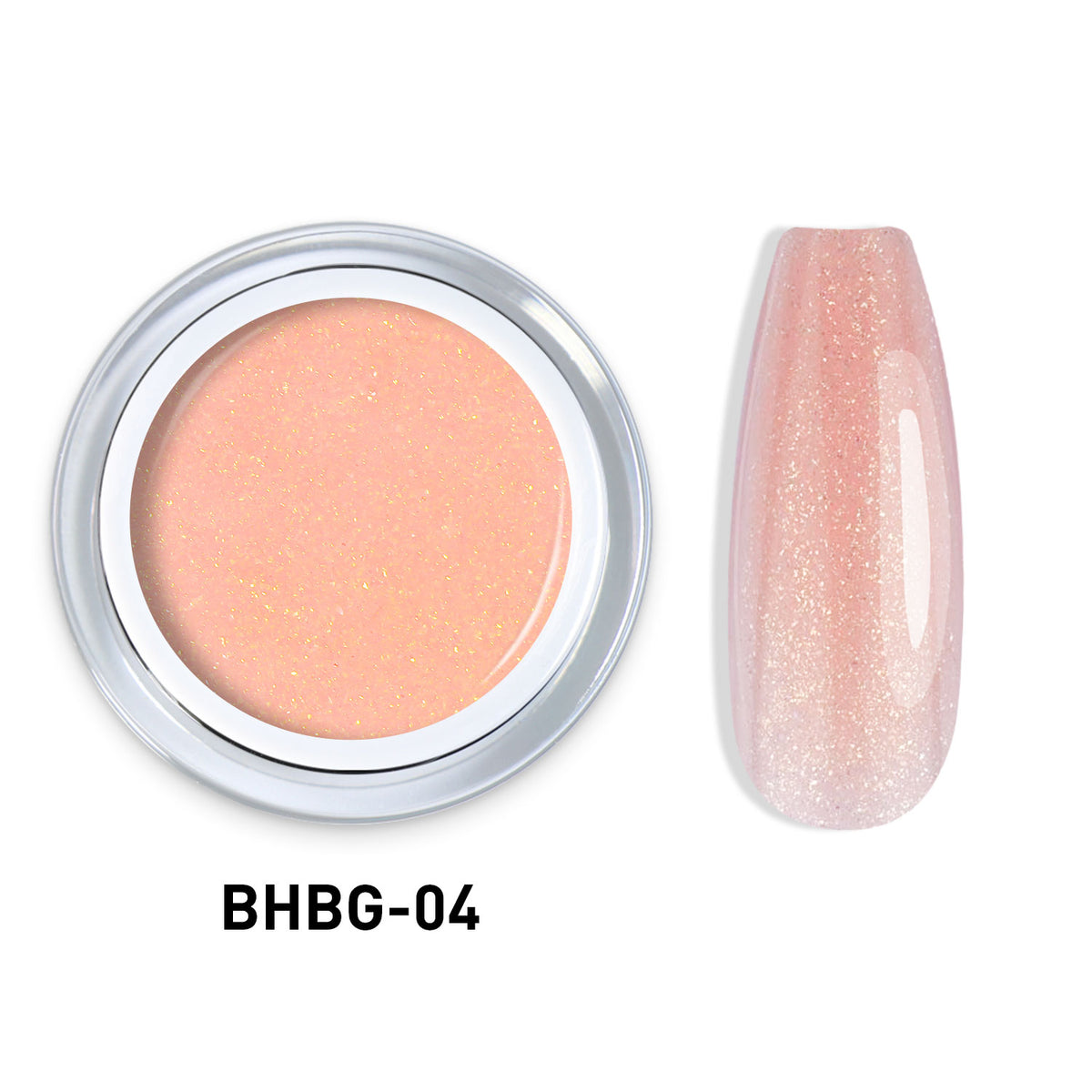 Beautilux BHBG-04 "Pêche Soleil" – Gel Auto-Égalisant Pailleté UV/LED | 10g Image