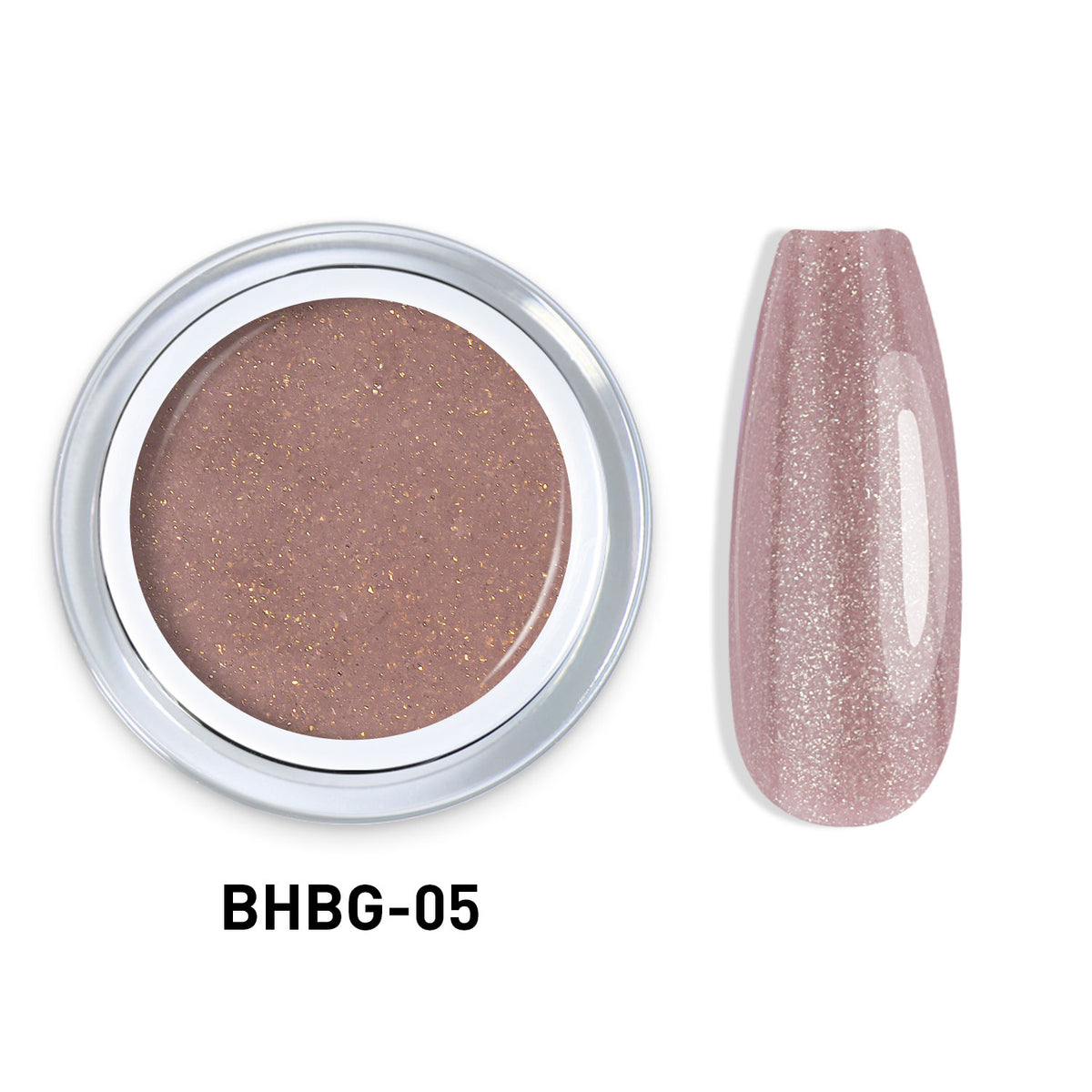 Beautilux BHBG-05 "Cuivre Rosé" – Gel Auto-Égalisant Pailleté UV/LED | 10g Image