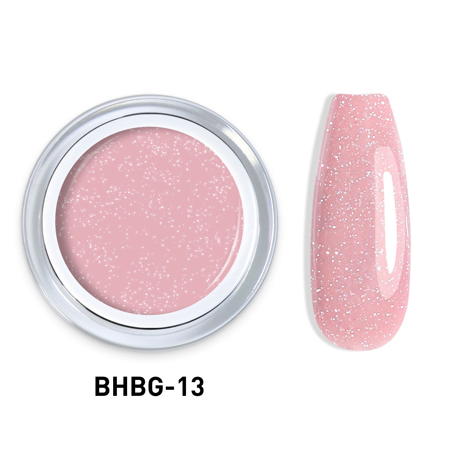 Beautilux BHBG55-13 "Rose Étoilé" – Gel Auto-Égalisant Pailleté UV/LED | 55g Image