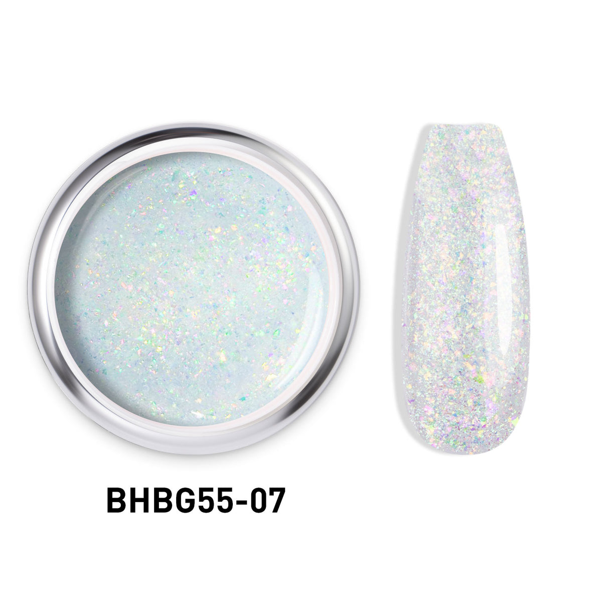 Beautilux BHBG55-07 "Cristal Aurora" – Gel Auto-Égalisant Pailleté UV/LED | 55g Image