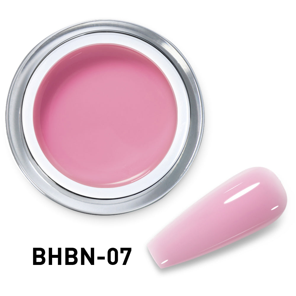 Gel de Construction auto-égalisant Beautilux BHBN-07 | Rose Nude Translucide | Hard Gel UV/LED 10g — Format Découverte Image