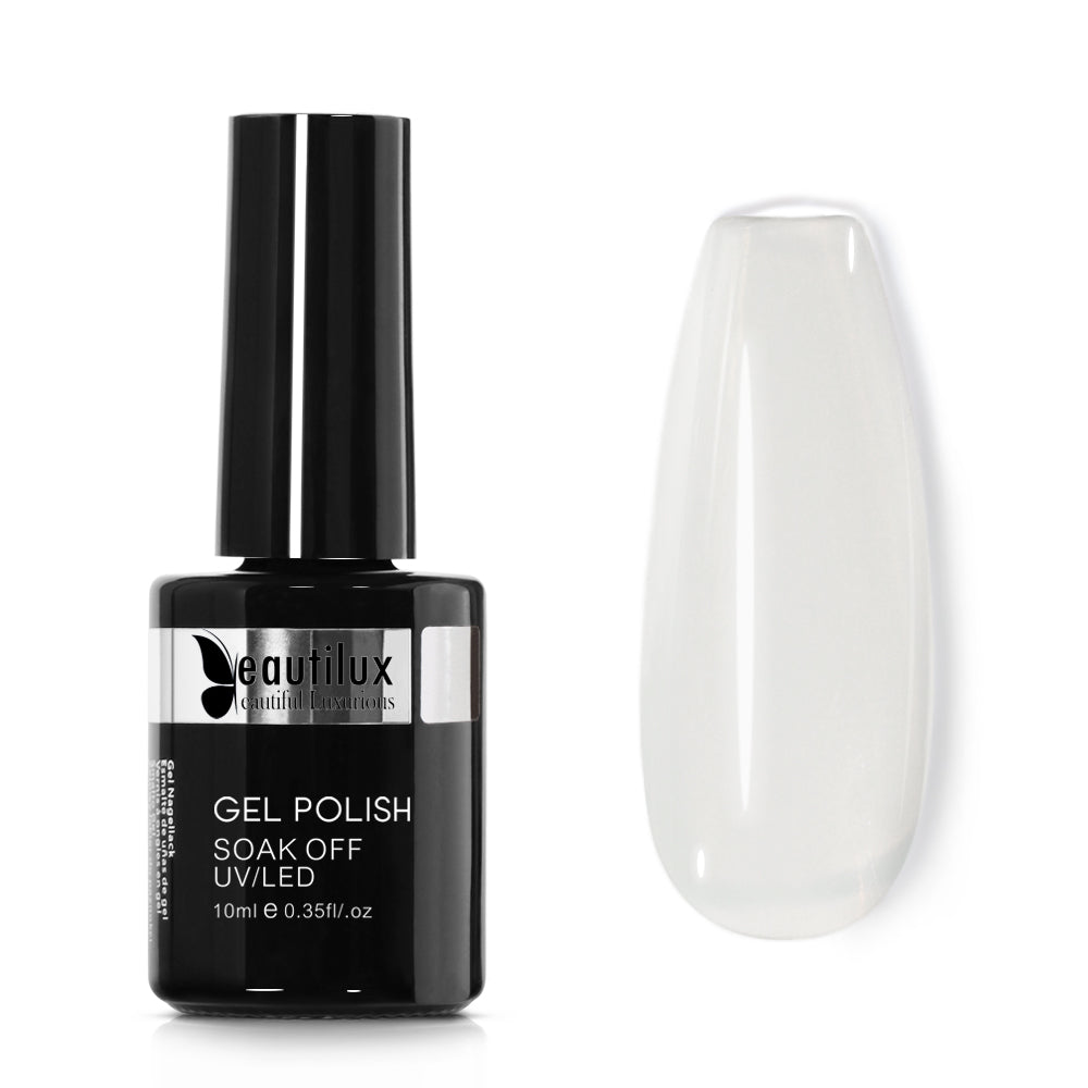 Vernis Semi-Permanent Blanc Laiteux Pur BN-01 | Tenue 21 Jours | Beautilux