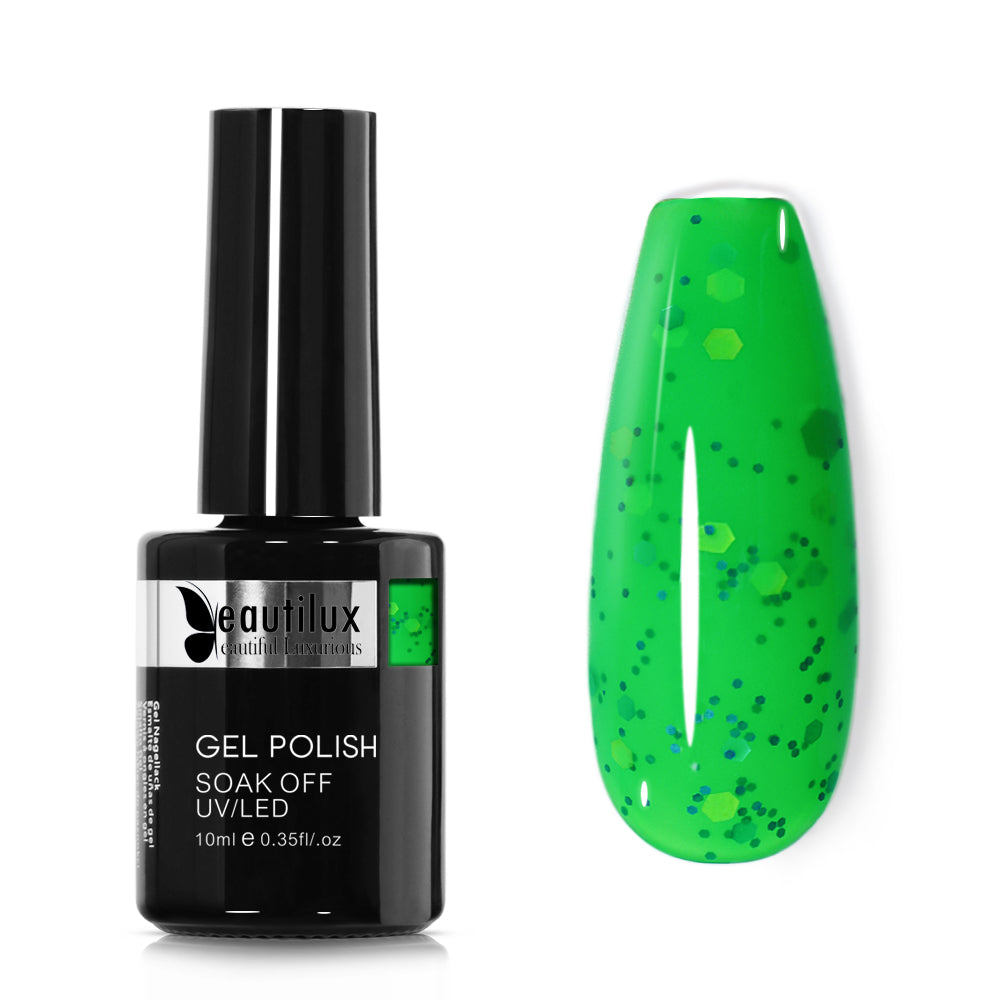 Vernis Semi-Permanent Confettis Vert Pop Confettis – BNL-05 | Beautilux 10ml
