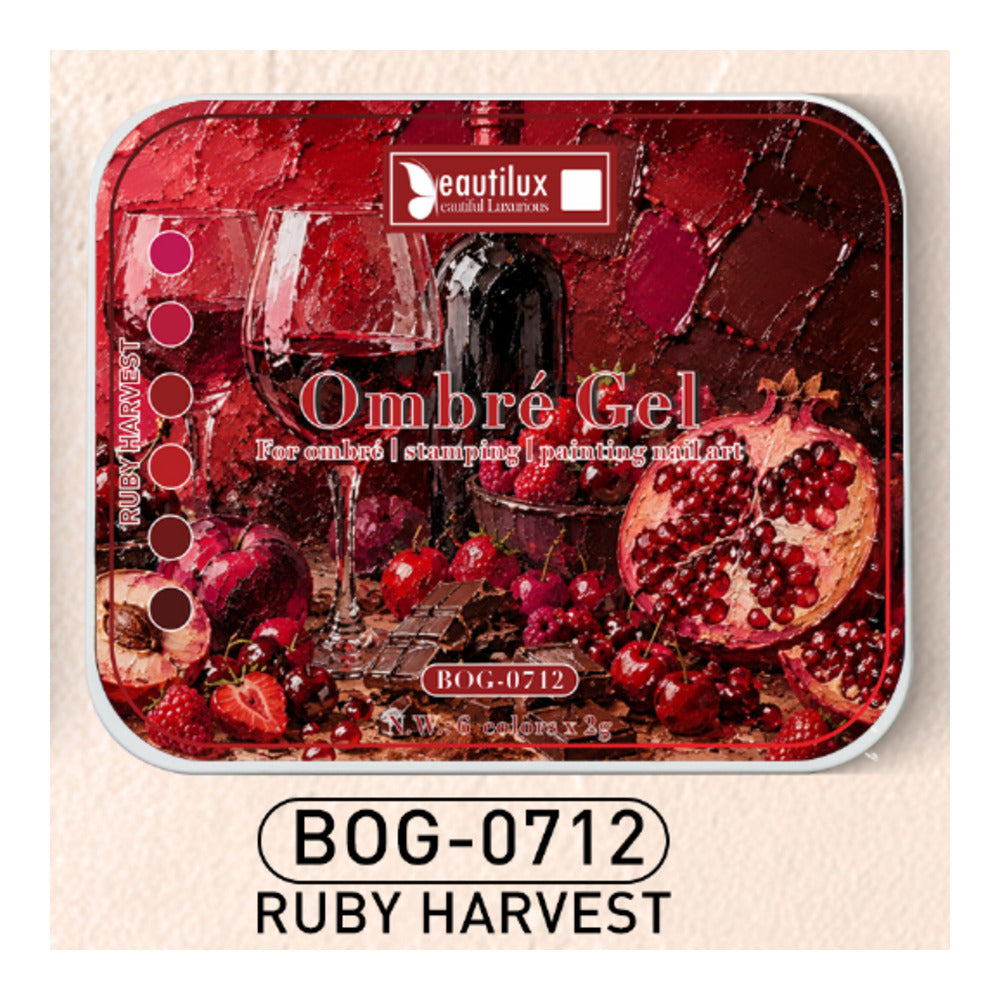 Beautilux Ombré Gel BOG-0712 Ruby Harvest