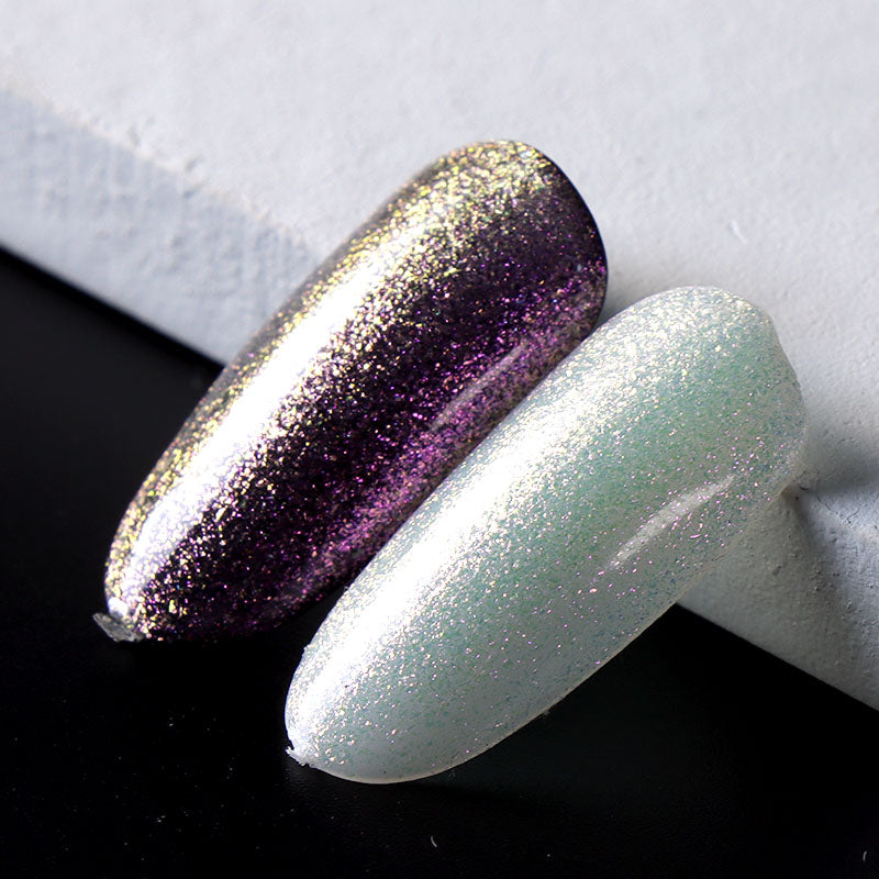Vernis Semi-Permanent Or Violet Multichrome – CR-01 | Beautilux 10ml – Tenue 3 Semaines