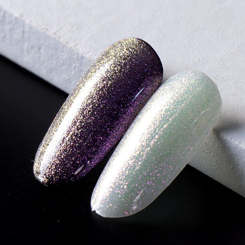 Vernis Semi-Permanent Violet Or Multichrome – CR-06 | Beautilux 10ml – Tenue 3 Semaines