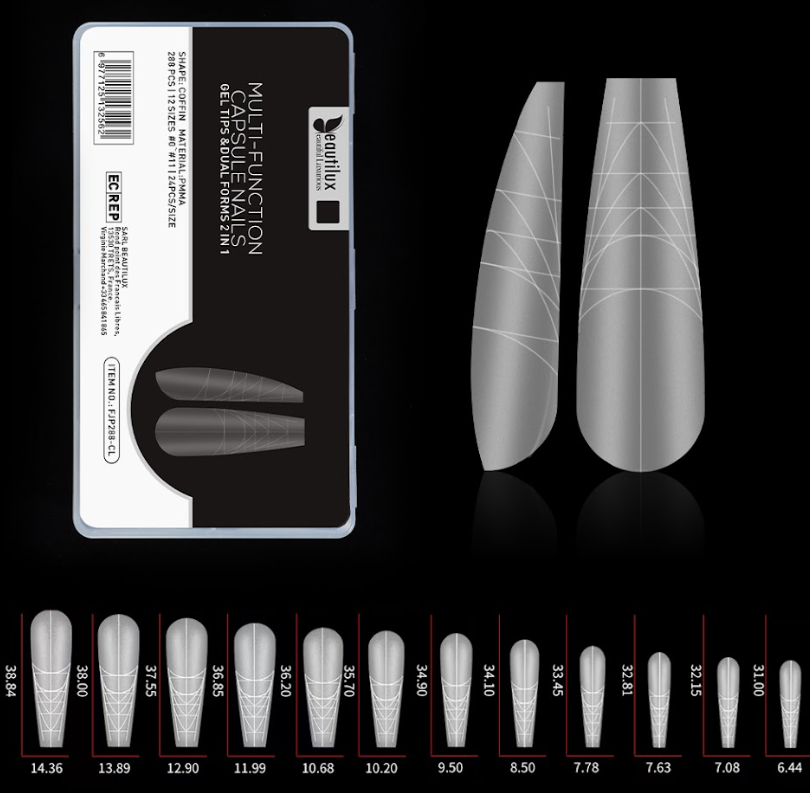 PMMA Nail Tips – Ultra-thin &amp; No Filing – Beautilux