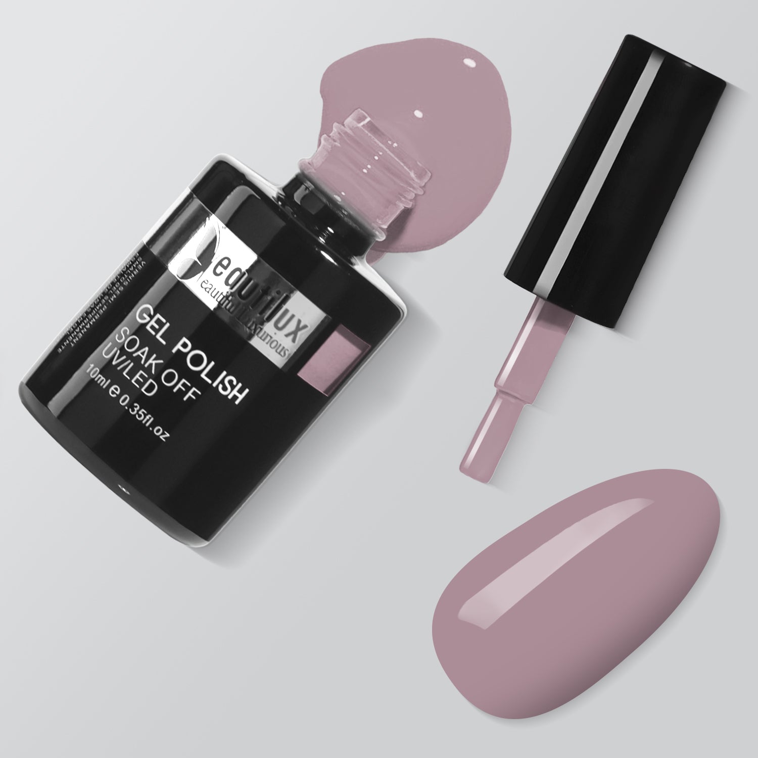 Beautilux D-01 Dusty Mauve – Vernis Semi-Permanent Sans HEMA | Gel Soak Off UV/LED 10ml Image