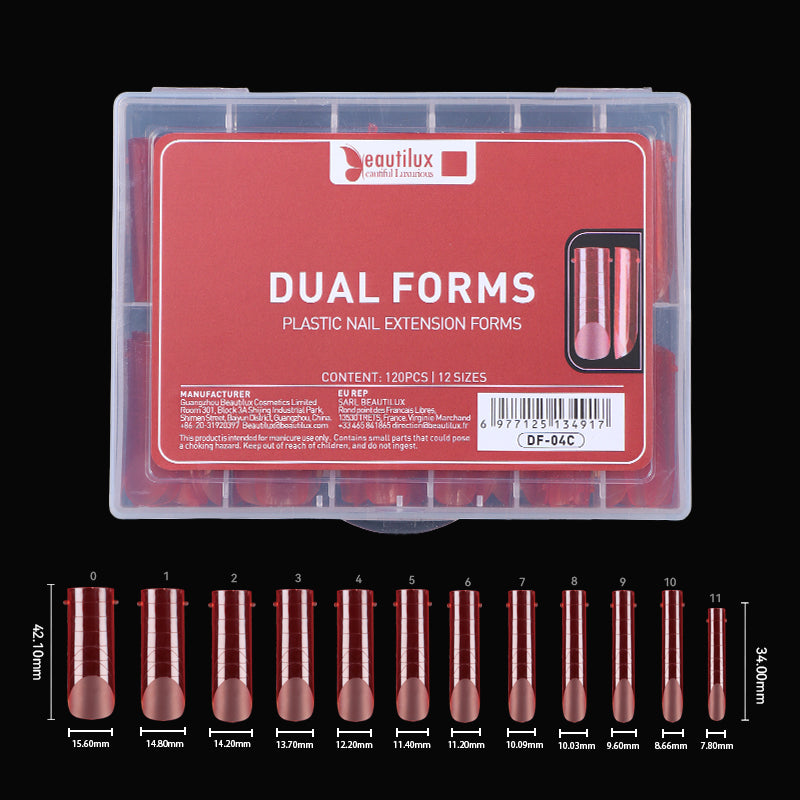 Beautilux COLORED DUAL FORMS — 120pcs/box — SQUARE | DF-04C - DF-04C Image