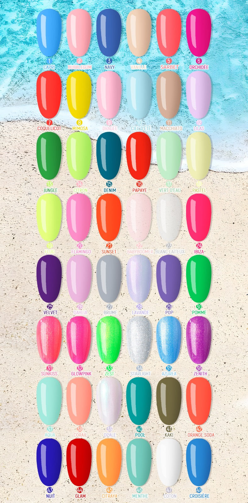 "Hello Summer" Collection - individual nail polish 10ml Image