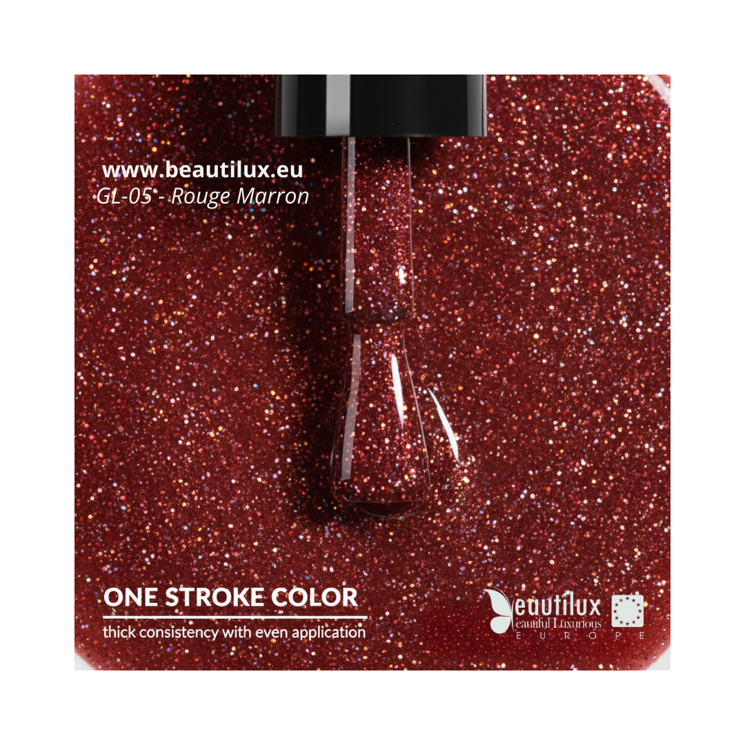 Rendu vernis rouge marron GL-05
