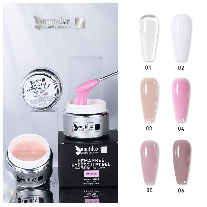 Gel Auto-égalisant Sans Limage SANS HEMA 55Gr HYS55-05 | Rose Moyen | HypoSculpt Beautilux