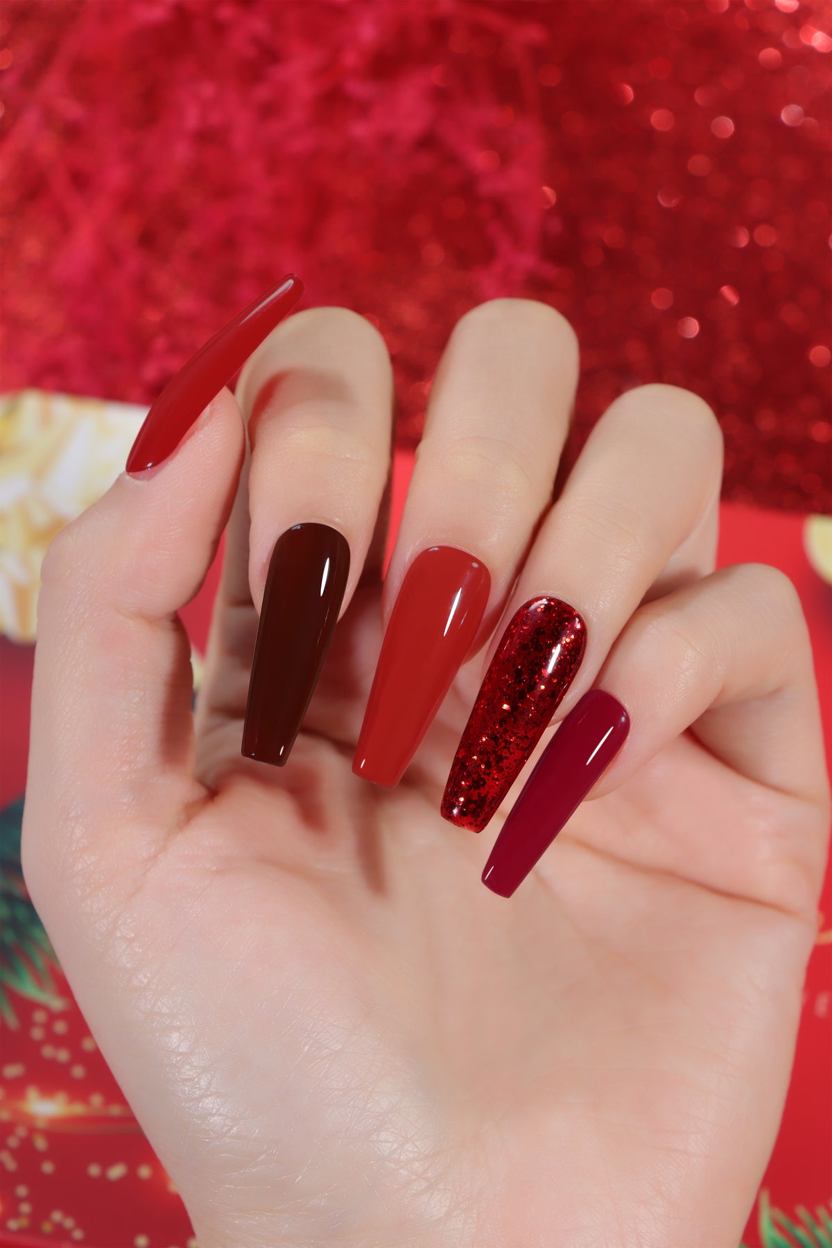 YT-01 - Kit de 6 Vernis Semi-Permanent ROUGE 10Ml Tenue 28 Jours | Beautilux