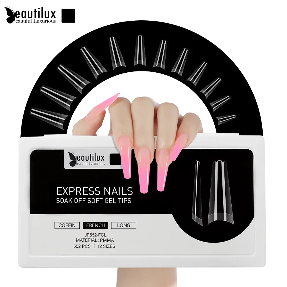 PMMA Nail Tips – Ultra-thin &amp; No Filing – Beautilux