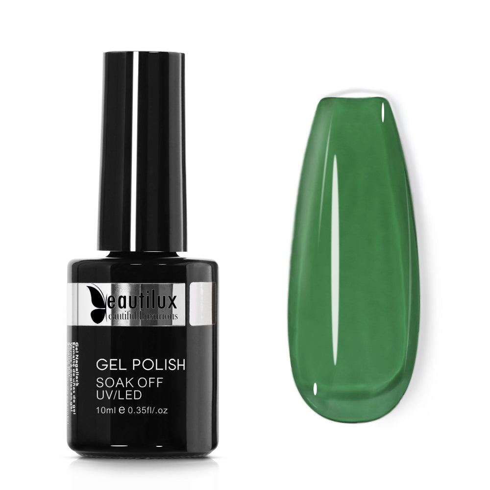 Vernis Semi-Permanent Vert Forêt Glaze Jelly – LL-07 | Beautilux 10ml – Tenue 3 Semaines