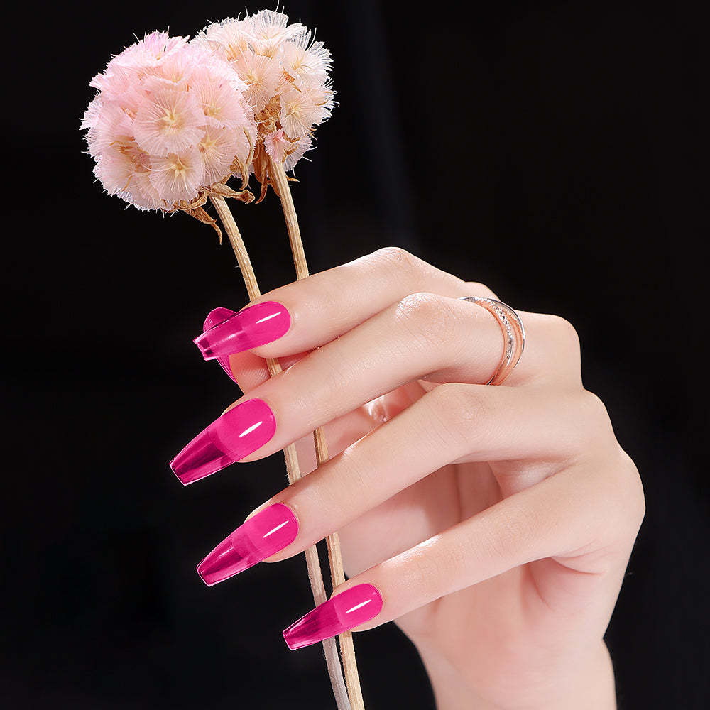 Vernis Semi-Permanent Rose Fuchsia Glaze Jelly – LL-10 | Beautilux 10ml – Tenue 3 Semaines