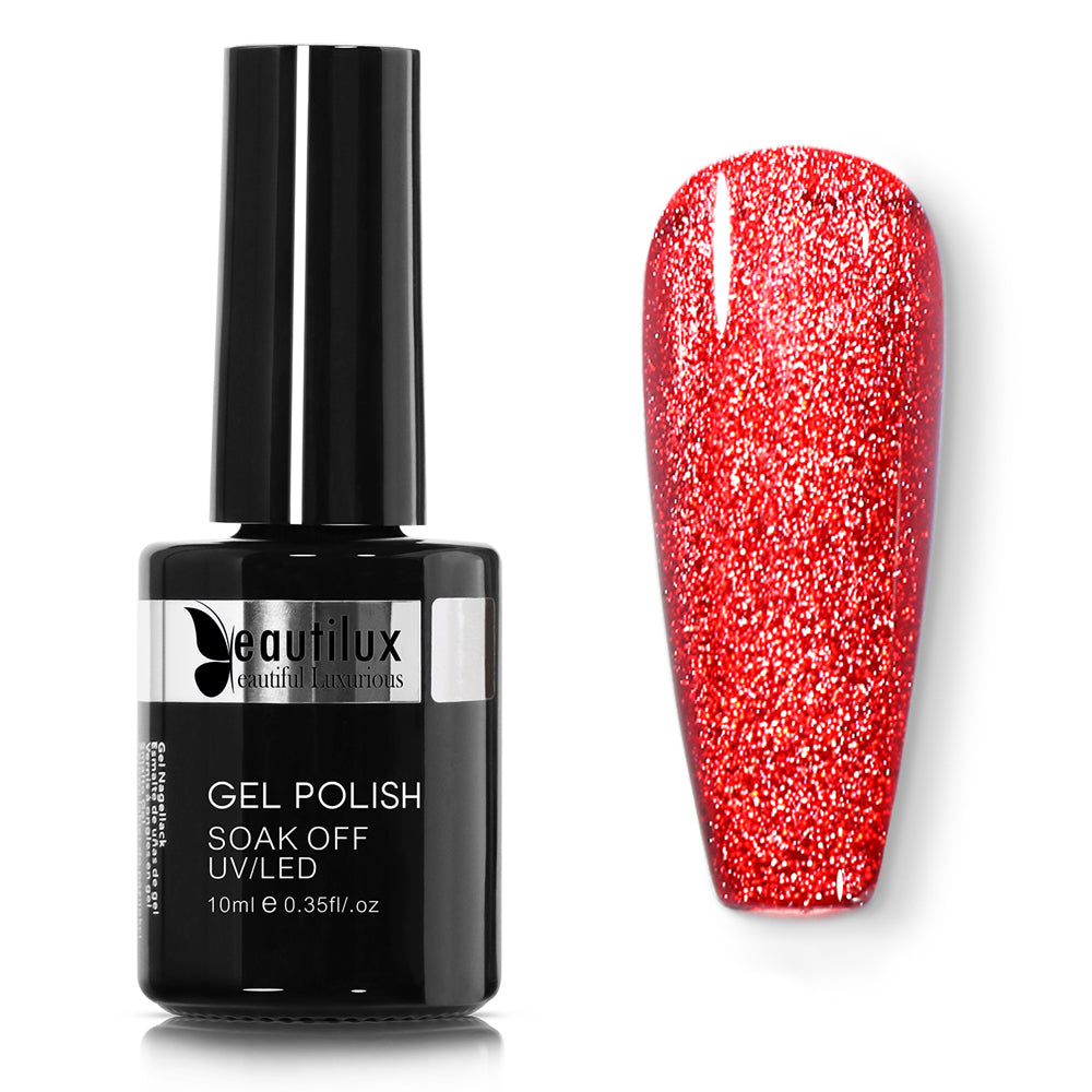 Vernis Semi-Permanent Cat Eye 9D Platine Rouge Rubis – MG-05 | Beautilux 10ml