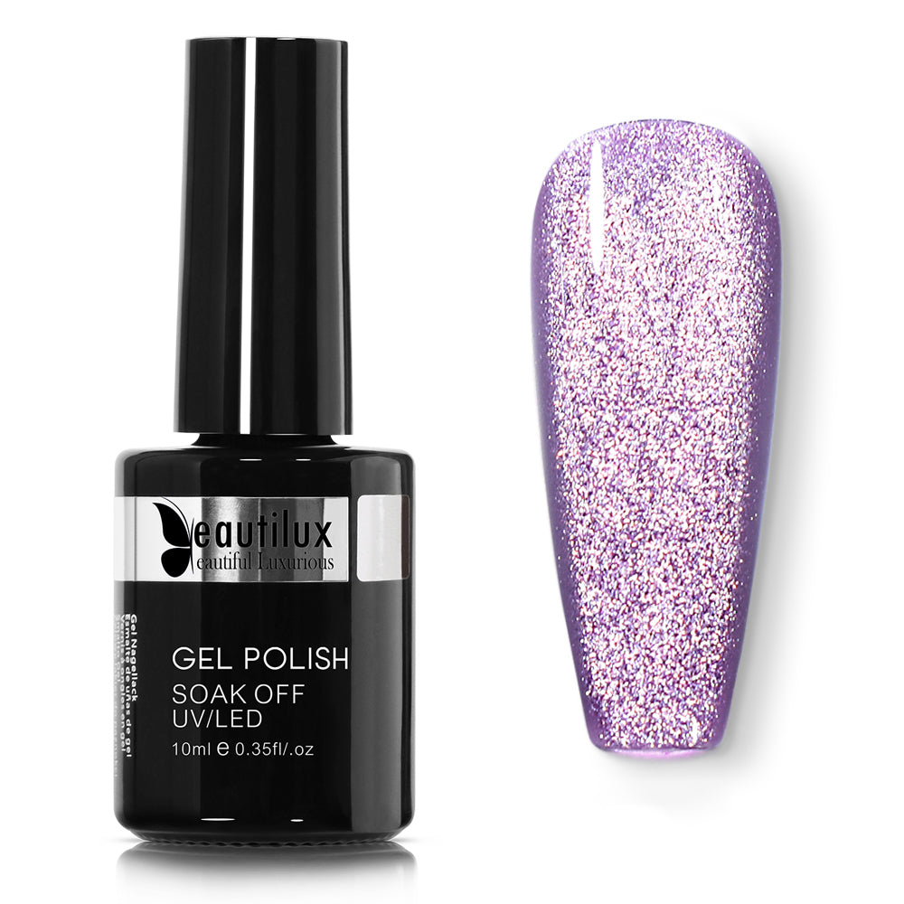 Vernis Semi-Permanent Cat Eye 9D Platine Violet Améthyste – MG-06 | Beautilux 10ml Image