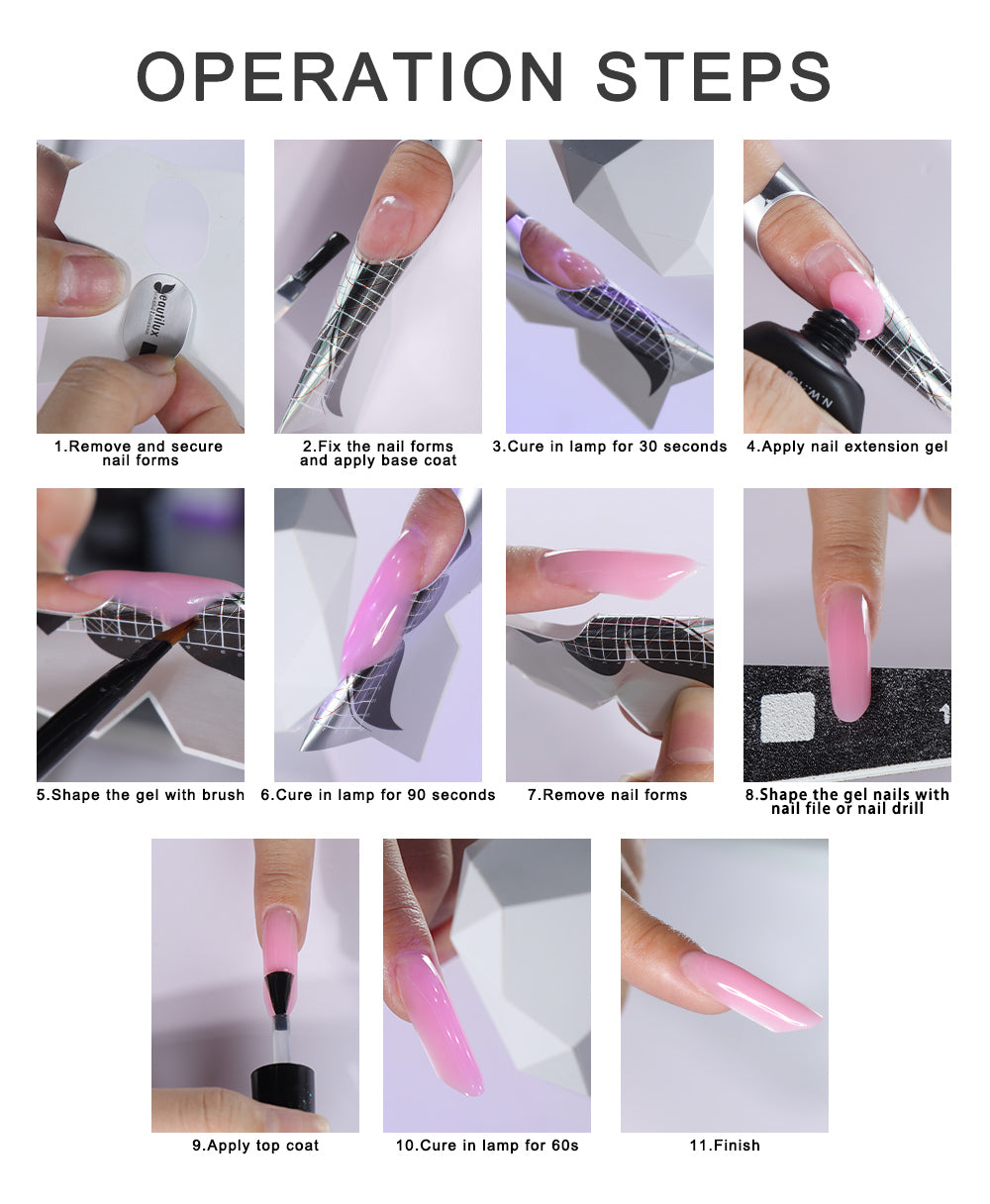 Chablons Ongles Professionnels — Papier Forme Aluminium 200g/m2 300 pcs | Beautilux NFS-300