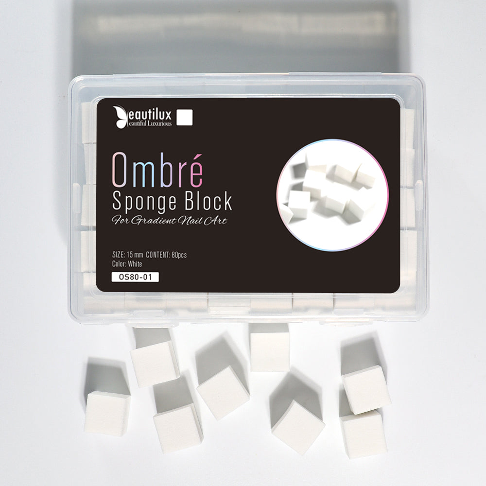 Beautilux Ombre Sponge Block 80pcs-White — 80pcs/box | OS80-01 - OS80-01 Image