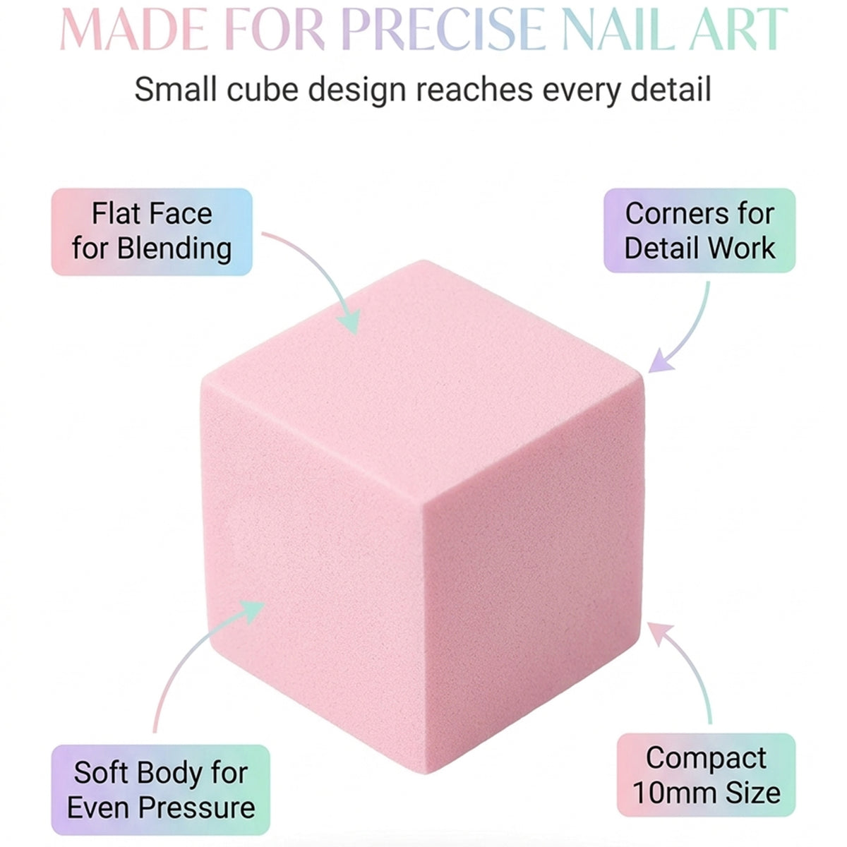 Ombré Sponge Block Beautilux OSS50-01 - détails de l'éponge 10 mm