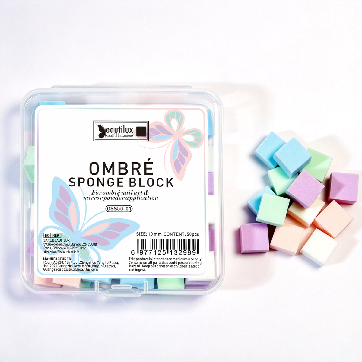 Boîte de 50 éponges Ombré Sponge Block Beautilux OSS50-01