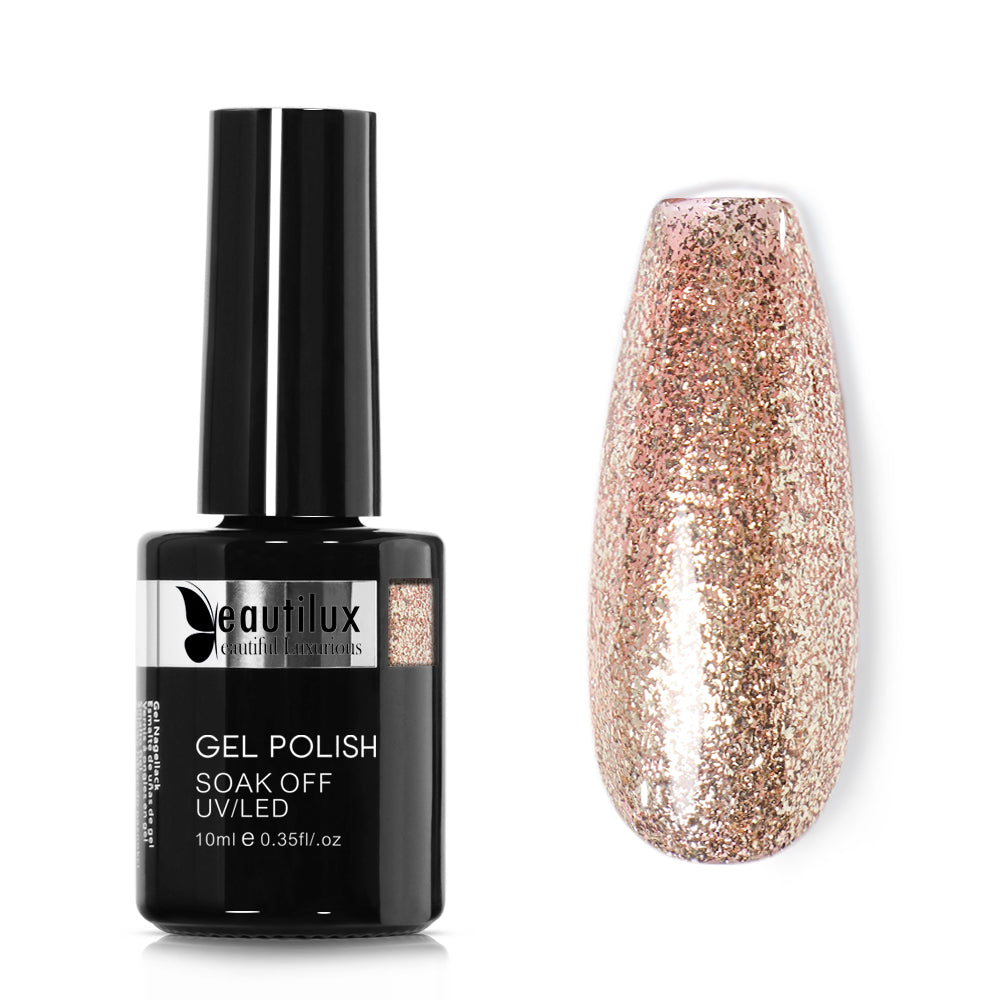 Vernis Semi-Permanent Or Rosé Platine – PT-12 | Beautilux 10ml – Tenue 3 Semaines Image